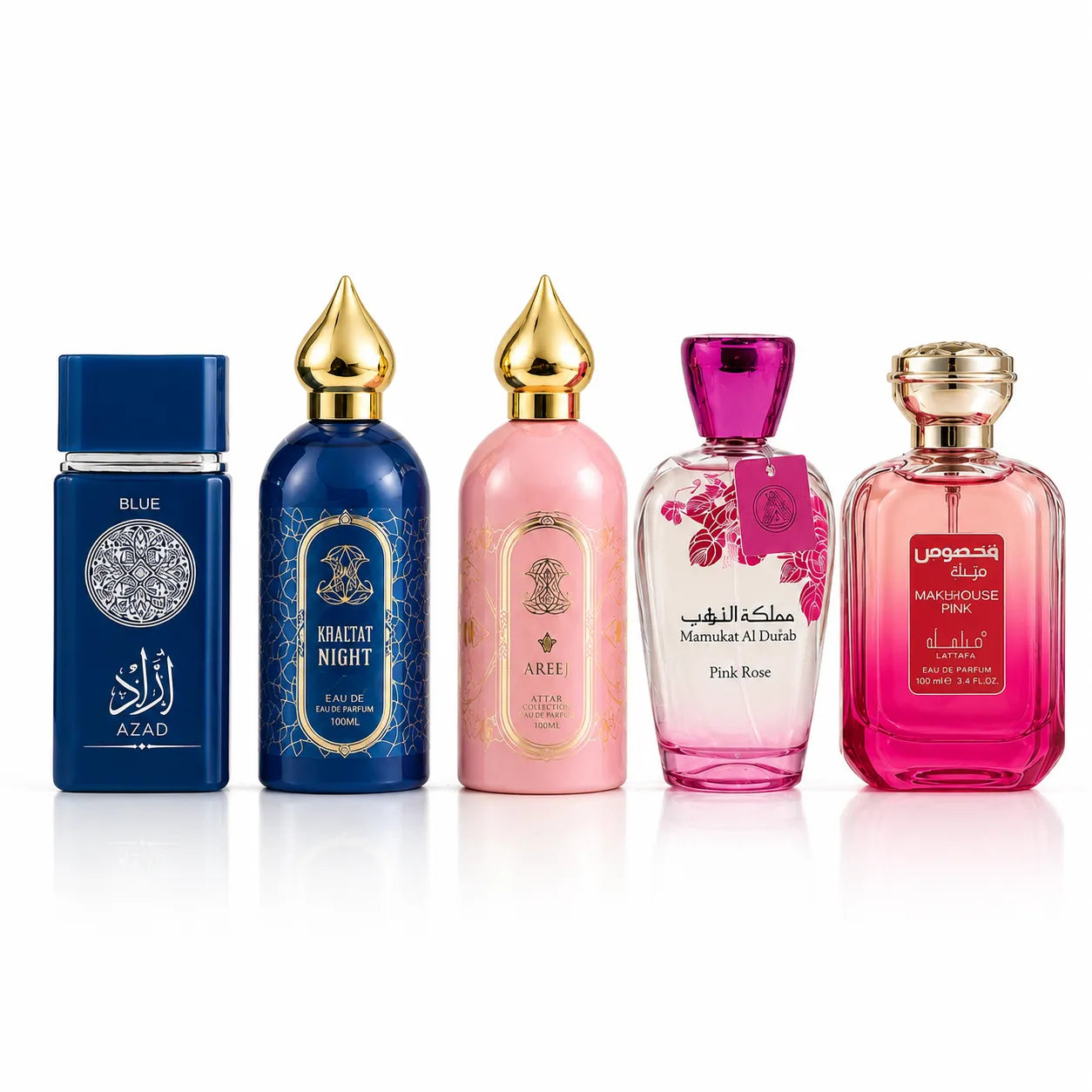 Set 5 Parfumuri Arăbești (3 Damă - 2 Bărbați) - (100 ml x 5)