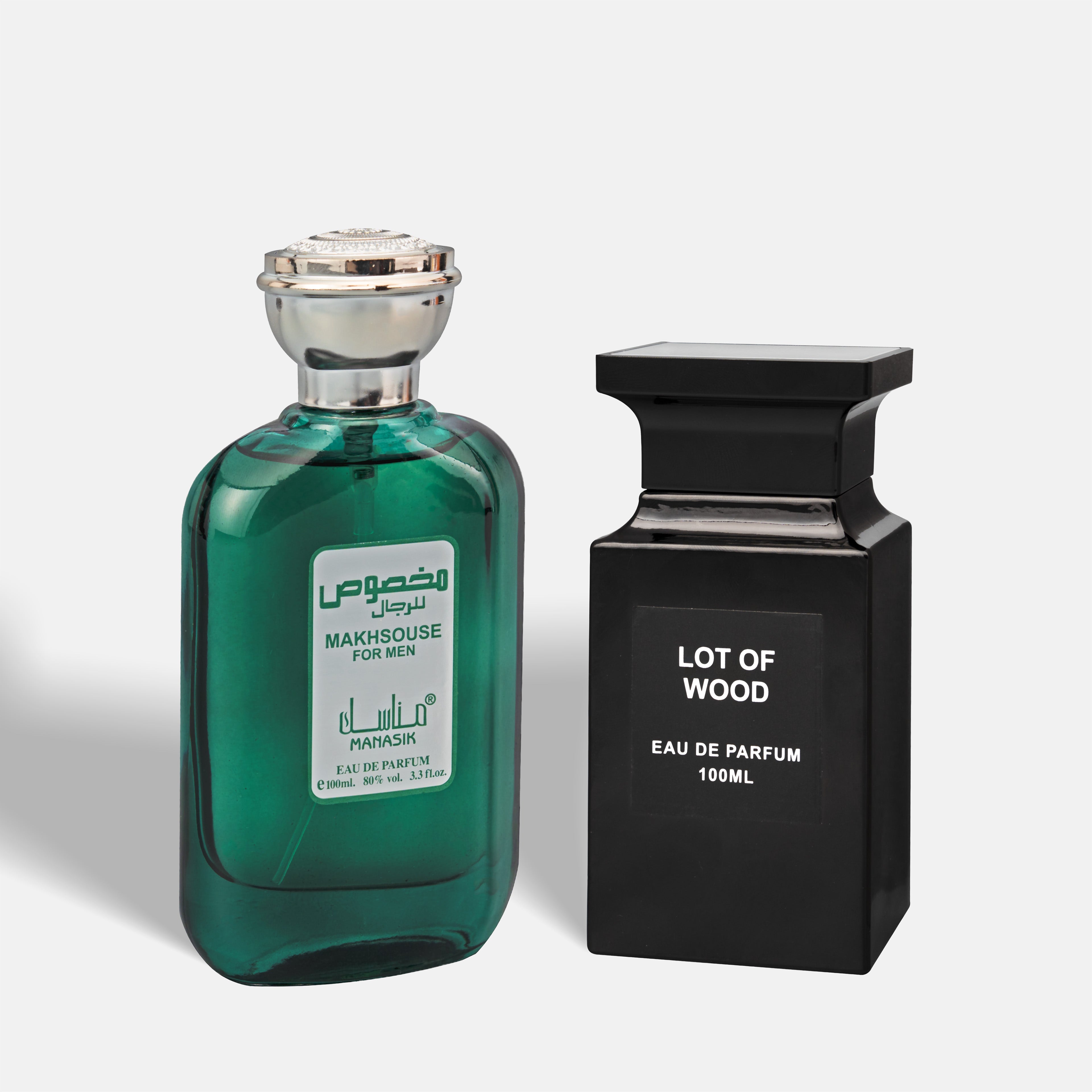 Set 2 Parfumuri Orientale Bărbați – Makhsouse For Men & Lot of Wood (100 ml x 2)