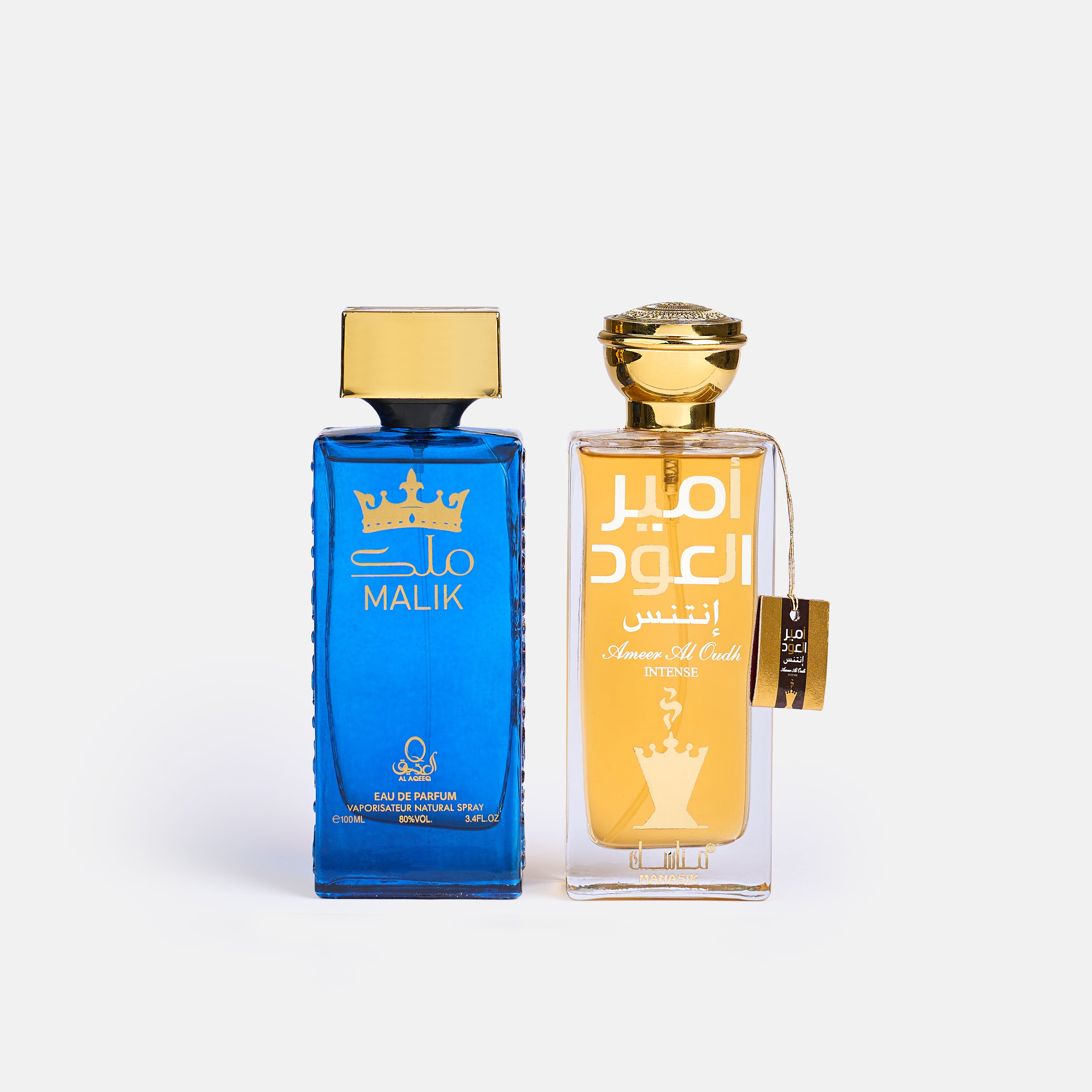 Set 2 Parfumuri Orientale Bărbați – Malik & Ameer Al Oudh Intense (100 ml x 2)