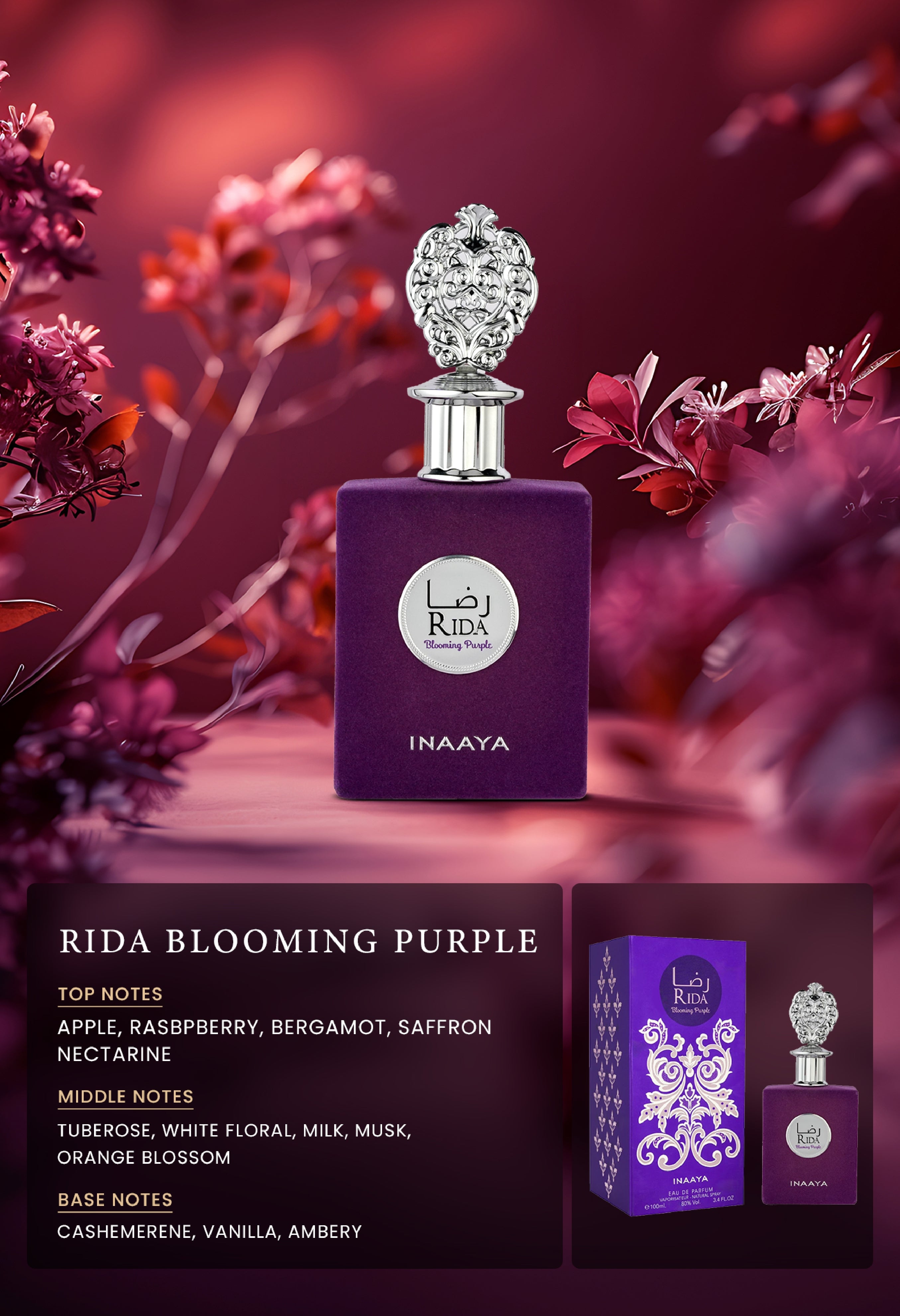 RIDA BLOOMING PURPLE – Parfum Arabesc pentru Damă | 100 ml
