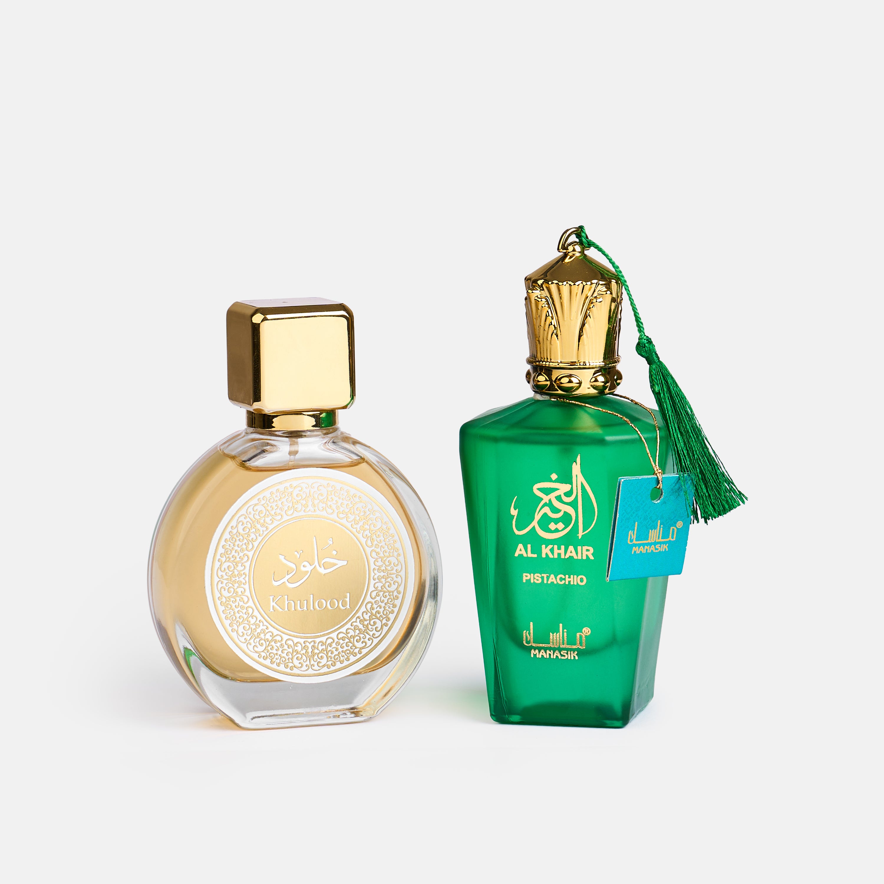 Set 2 Parfumuri Orientale de Damă – Khulood & Al Khair Pistachio (100 ml x 2)